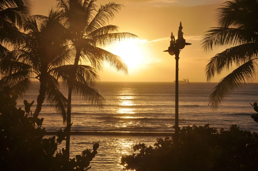 From patio at Tikis in Waikiki